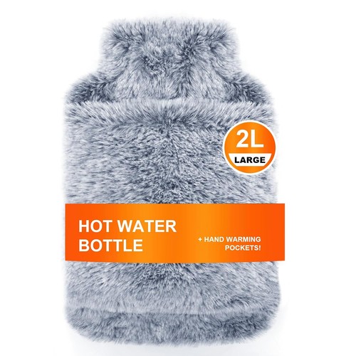 Hot water bottle with fluffy - hot,