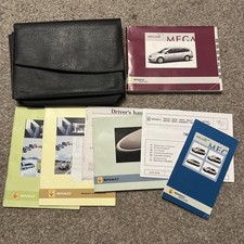 RENAULT MEGANE II OWNERS MANUAL HANDBOOK + WALLET 2006-2009  PACK (D489)
