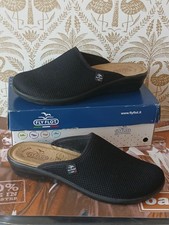 Fly Flot Mules Slip On Comfort Shoes Anatomic Anti-Shock Black Size 8 EU 41