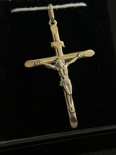 Large crucifix cross pendant - crucifix,
