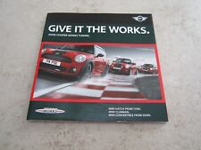 2010 John Cooper Works Sales Brochure S Clubman Convertible 192BHP Classic Sport