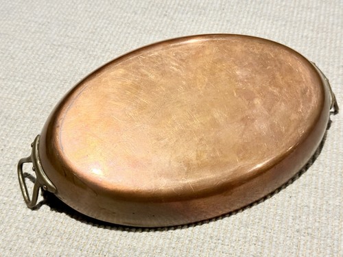 French copper oval pan - french,
