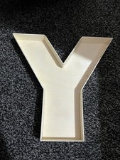 Wooden Fillable Letter Y  22cm