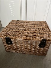 Marks & Spencer Large Wicker Hamper Basket wi Lid Create Xmas Hamper or Storage