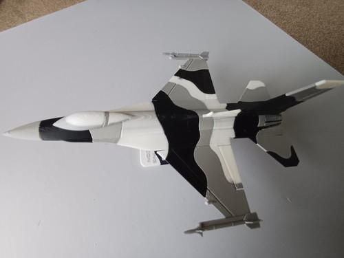 Printed model aircraft f16 - printed,
