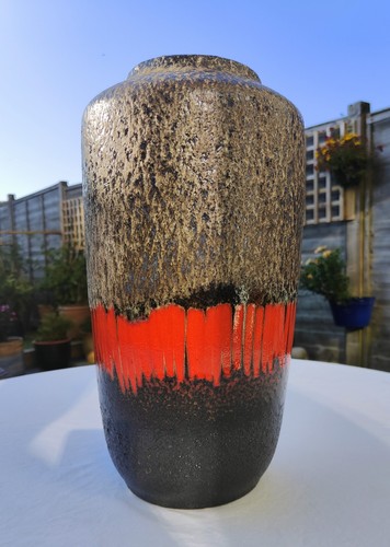 West german fat lava vase - west,