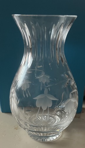 Stuart crystal cut glass vase - crystal,