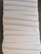 Continuous White Nylon Zipper