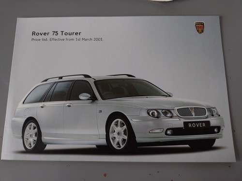 Rover tourer price list - tourer,