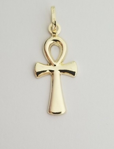14k yellow gold - yellow, ankh