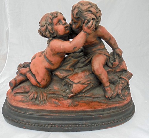 Vintage terracotta figure - vintage,