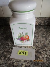 JOHNSON BROTHERS FRESH FRUIT FLOUR CANISTER LIDDED JAR