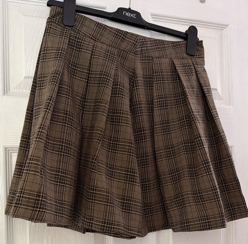 Brown tartan mini - a, skirt