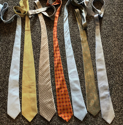 Pure silk ties job lot - job,
