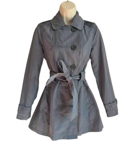 Grey military trench jacket - ,