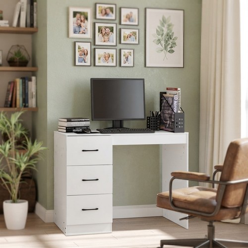 Elegant white makeup desk with - white,