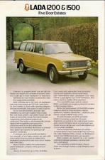 Lada 1200 & 1500 Estate 1979-1981 UK Market Single Sheet Sales Brochure