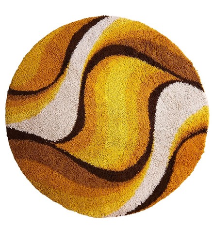 Desso round shag - shag, dralon