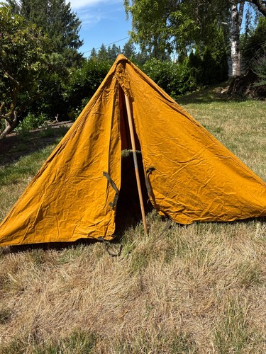 Vintage canvas pup - pup, tent