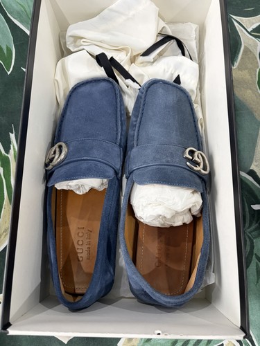 Gucci suede driver with double - driver,