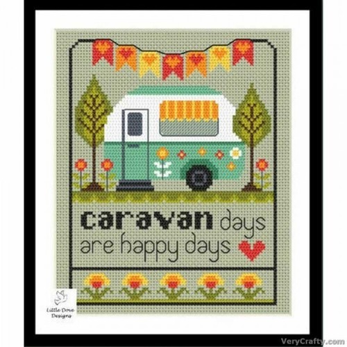 Caravan days cross stitch kit - stitch,