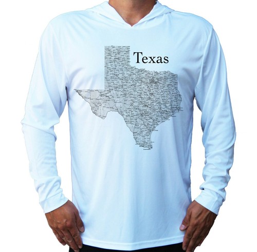 Texas state map - map, uv