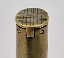 Antique Brass Novelty Vesta Case Match Safe Holder