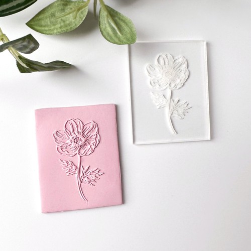 Poppy flower texture stamp - flower,