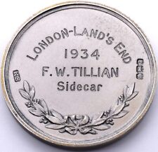 Silver Medal Motor Cycling Club Trials London - Lands End  FW.Tillion Side Car 