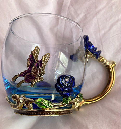 Intignis art deco blue gold - art,