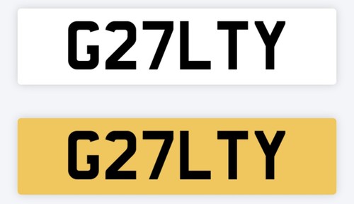 Guilty private number - private, plate