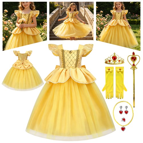Girls princess fancy dress - dress, up