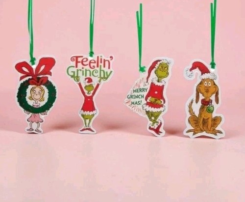 The grinch gift tags set - grinch,