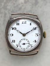 A Fine Unbranded Silver Cushion-shape Watch George Stockwell Import Hallmarks