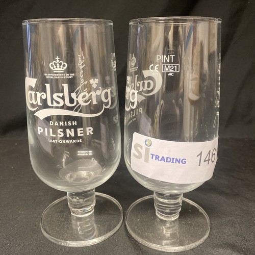 Carlsberg pilsner footed - 2x,