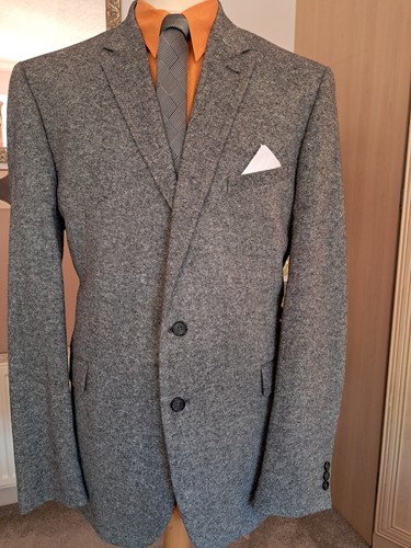 Mans large gray speckeled - gray,