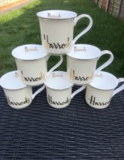Harrods coffee mug - harrods, cream