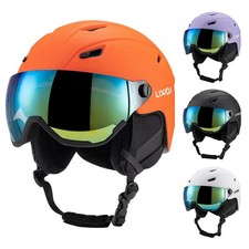 Integrated Ski Helmet Men and Women Snowboard Helmet with Removable Visor Goggle
