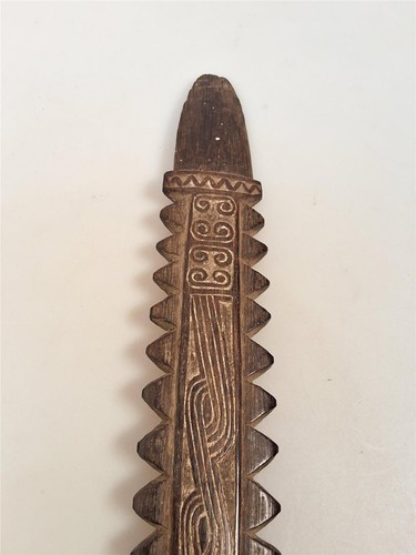 Massim black palm dance stick - palm,
