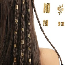 80pcs metal hair braid - metal,