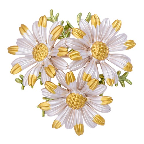 Daisy flower brooch - daisy,