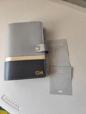 Kikki k planner organiser grey gold  GM initials