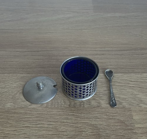 Vintage mustard pot with - pot,