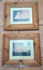Framed Prints Yachts Wooden Framed Sailing Boats Framed Ships. Vintage Style (2)