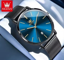 OLEVS Mens Thin Quartz Watch