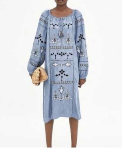 Zara trf dress - dress, chambray