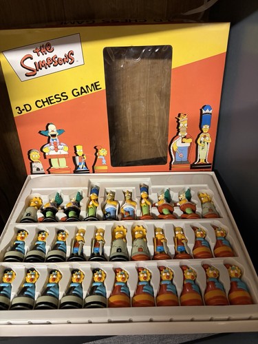 The simpsons chess set - the,