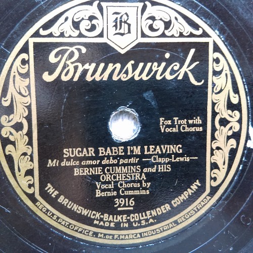 Rpm brunswick 3916 bernie - 78,