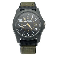 Timex Expedition T42571 Quartz Field Watch Indiglo Date 50m 20-mm Nylon Strap UK