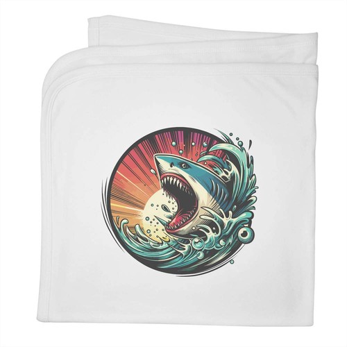 Shark attack baby blanket - 'shark,